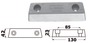 Anoda podstawowa do stopy Duo Prop - Aluminium base anode Volvo DuoProp 290 - Kod. 43.551.10 4